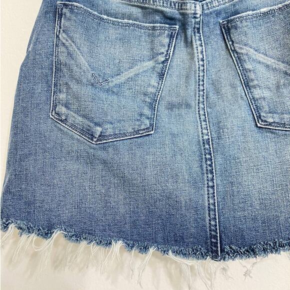 Hudson x Revolve Vivid Denim Cut Off Mini Skirt - Picture 7 of 8